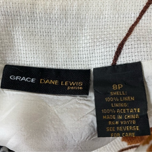 Grace Dane Lewis Linen Blazer Skirt Set - Picture 12 of 12